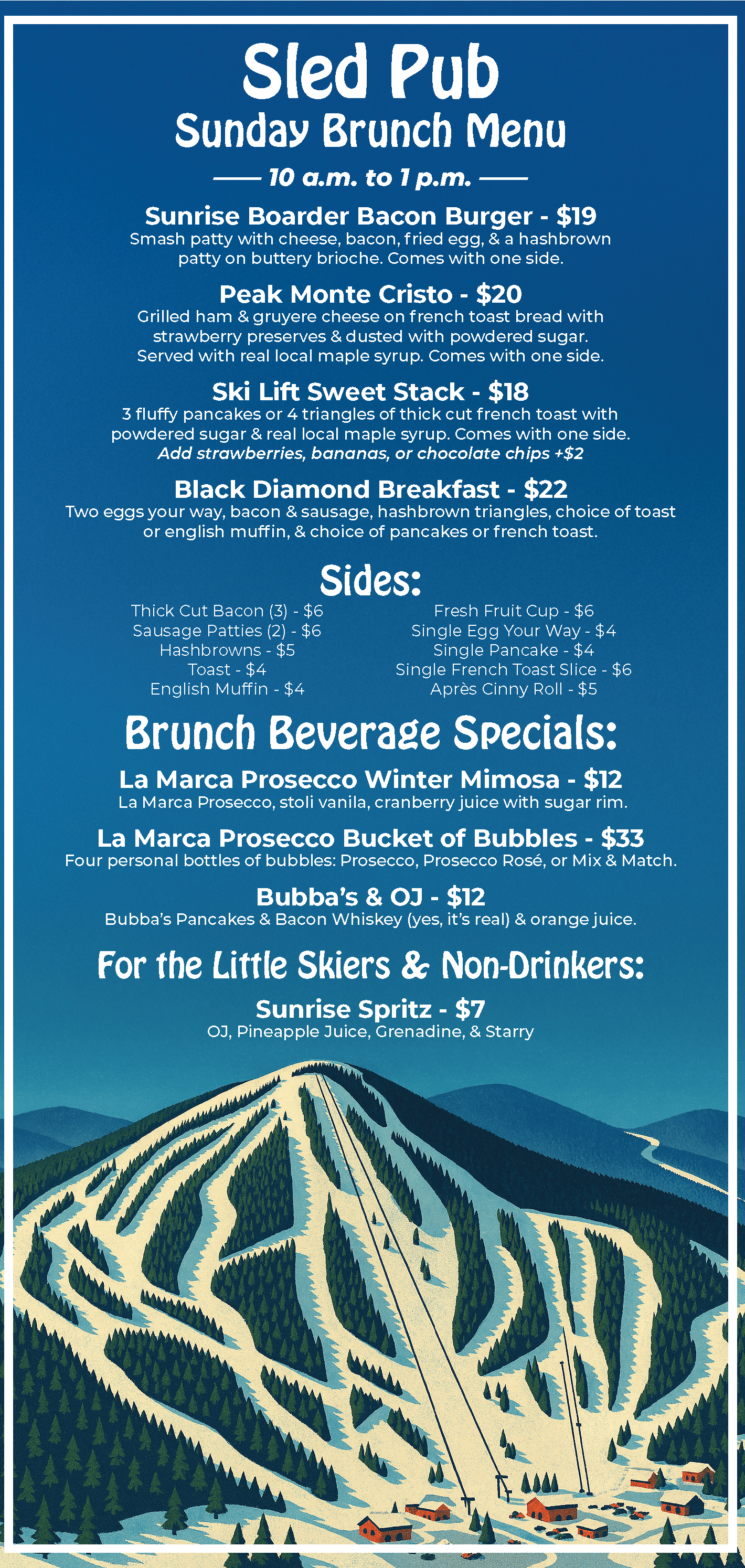 Brunch Menu 25 26