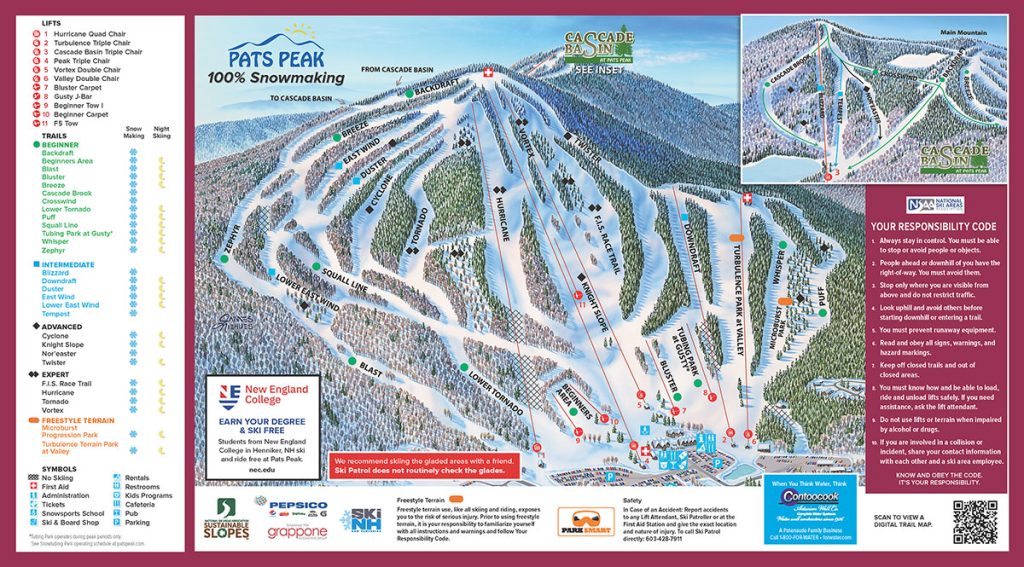 Pats Peak Trail Map